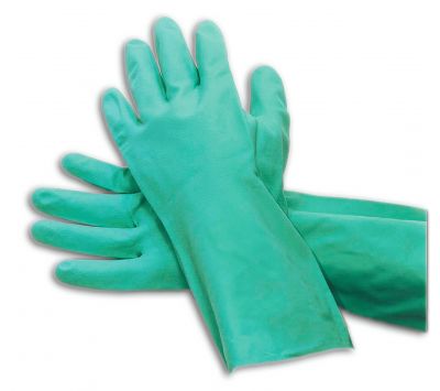 Нитриловые неподдерживаемые перчатки L, 13 дюймов, беспрокладочные с прямой манжетой
