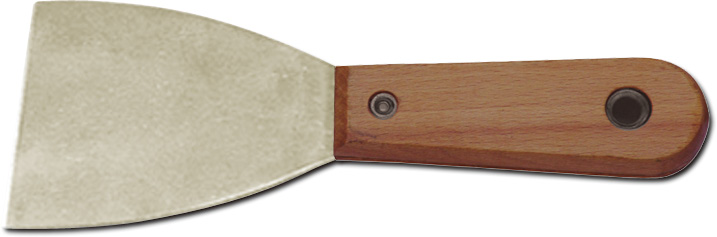 Шпатель титановый с деревянной ручкой 100*200мм. X-SPARK 5403-1004