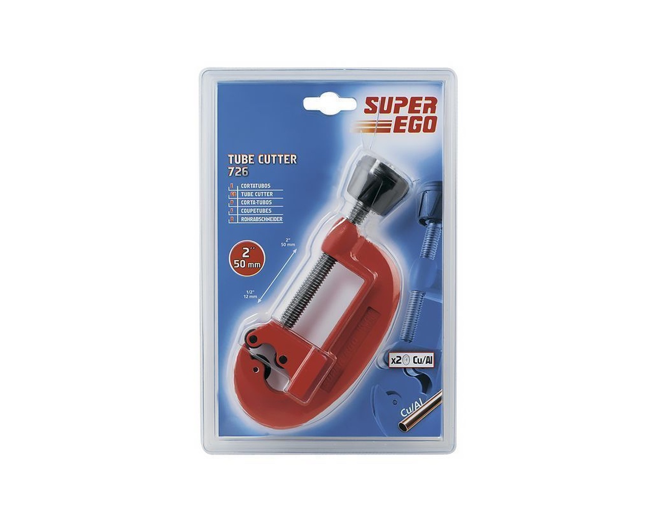 Труборез 50 PRO D12 - 50 мм (1/2 - 2") SUPER-EGO 726020000