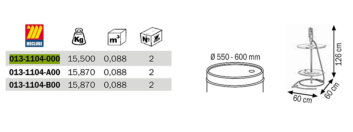Набор для густых смазок 180-220kg R=60:1 1600 g/min MECLUBE 013-1104-000