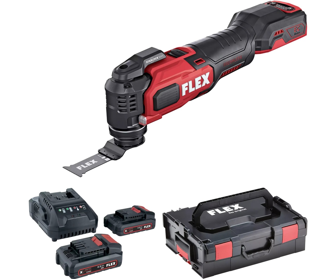 Инструмент многофункциональный, реноватор FLEX 531018 MT 18.0-EC + P-Set 22 Q