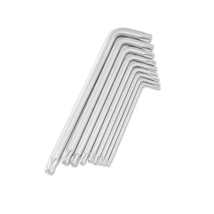 Набор имбусовых ключей удлиненных Tamper-Proof TORX шариком (9 предм.) T10-T50 SATA ST09715