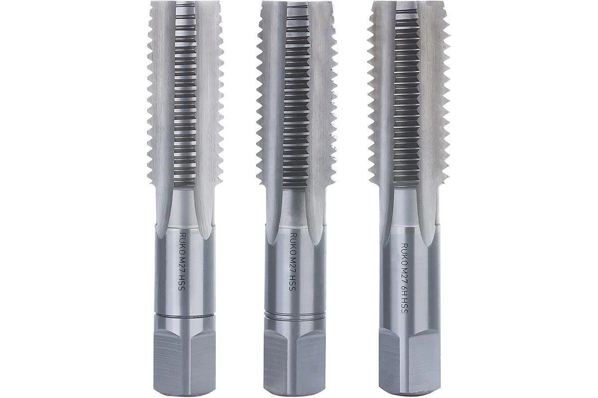 Набор метчиков трехпроходных 27 х 3,0 (3 метчика) RUKO 230270