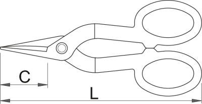 Ножницы по жести криволинейные UNIOR 615164
