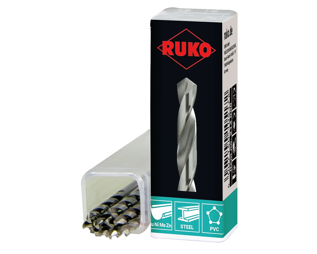 Сверло 4,2x75mm HSS-G DIN338 RUKO 214042