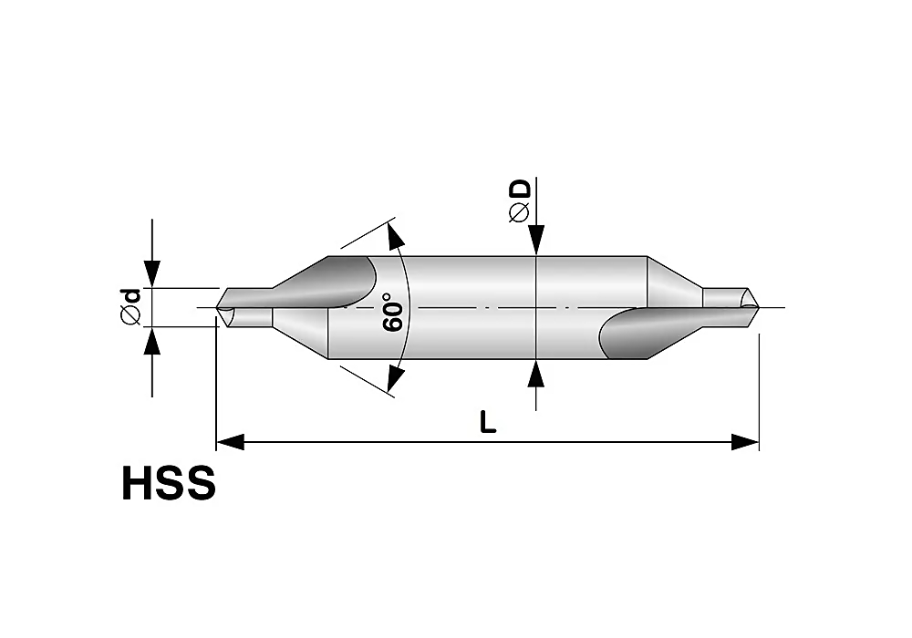 Сверло центровочное 6.3x71.0mm DIN333 RUKO 217063