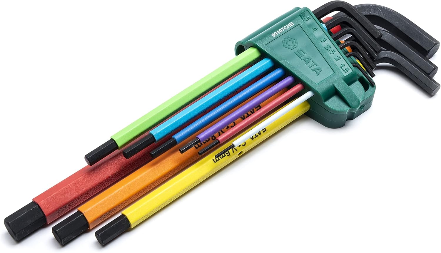 Набор имбусовых ключей удлиненных (9 предм.) 1.5-10 мм, SATA ST09107CHBSJ