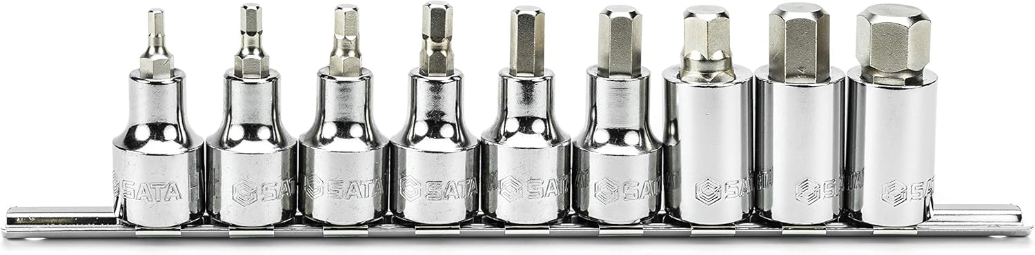 Набор торцевых головок с шестигранными битами 1/2" 9пр SATA ST09057-02