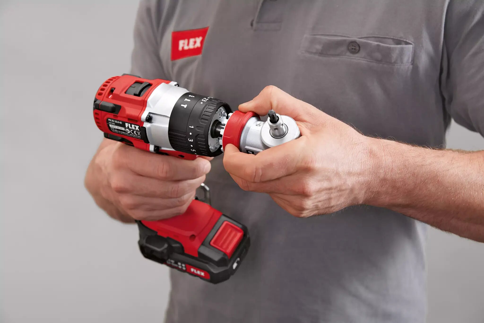 Дрель-шуруповерт аккумуляторный FLEX PD 2G 18.0-EC 447501