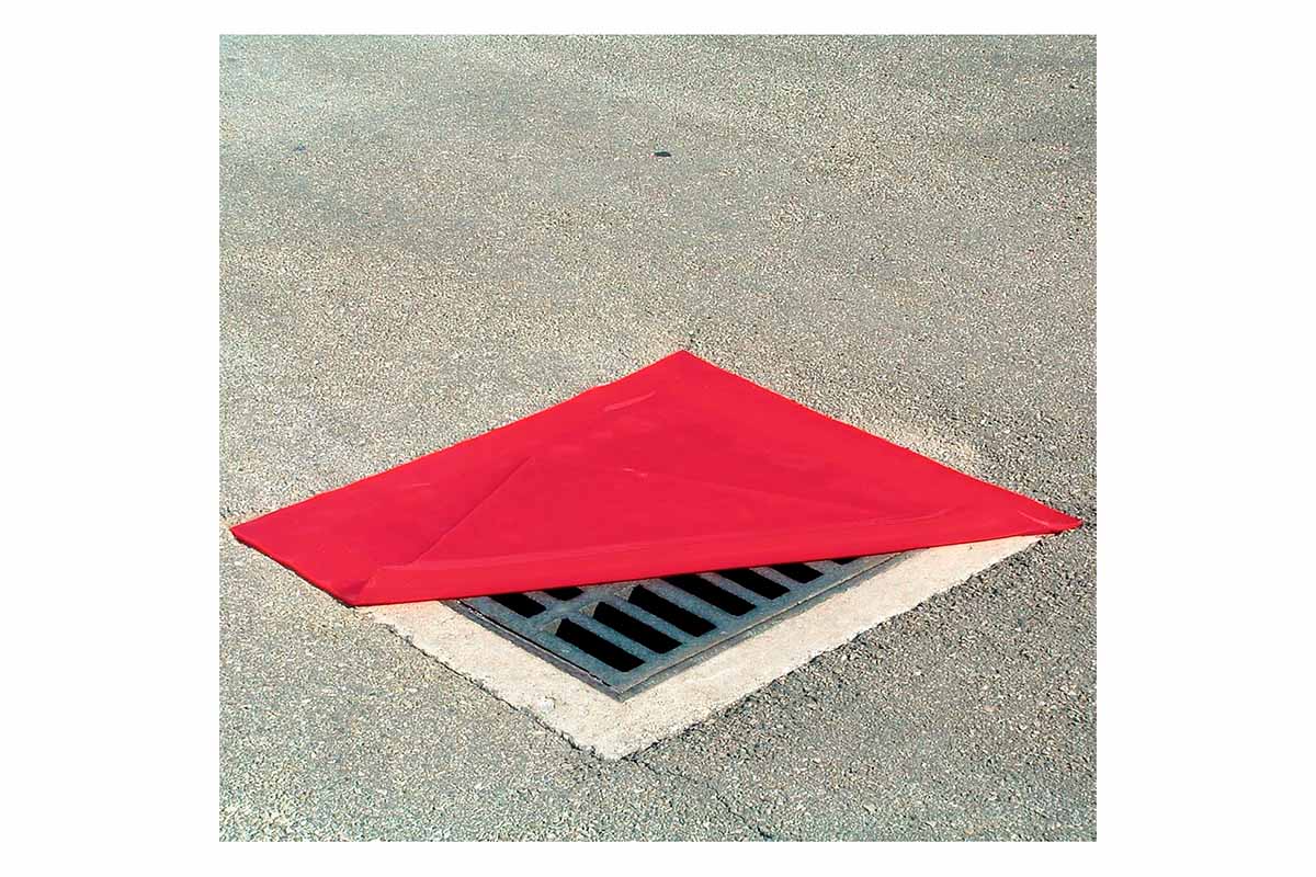 Коврик для защиты водостоков 36" x 36", красный, двухсторонний CHEMTEX OIL810