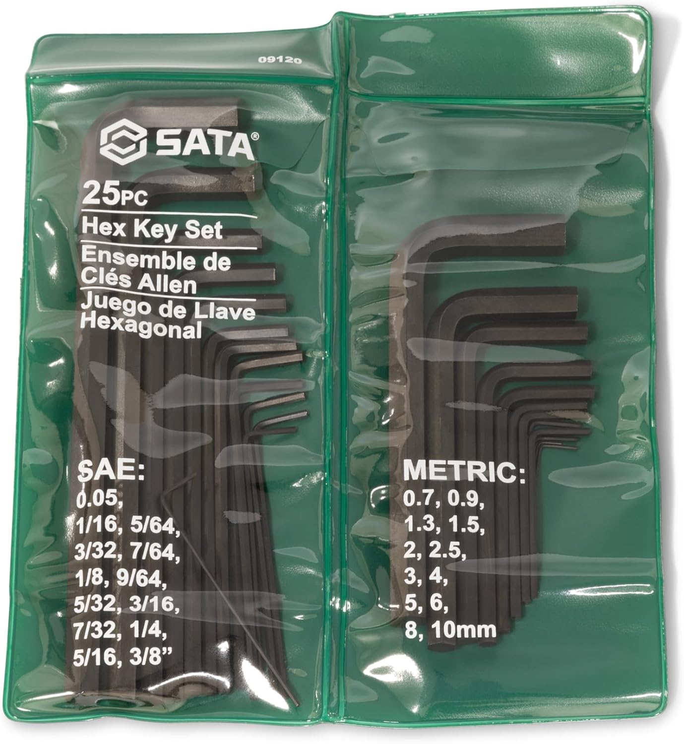 Набор шестигранных ключей метрических/SAE (25шт) SATA ST09120SJ