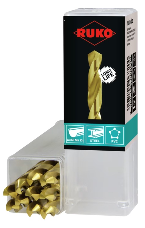 Сверло спиральное 2.0x49mm HSS-G TL3000 DIN338 TiN RUKO 258020T