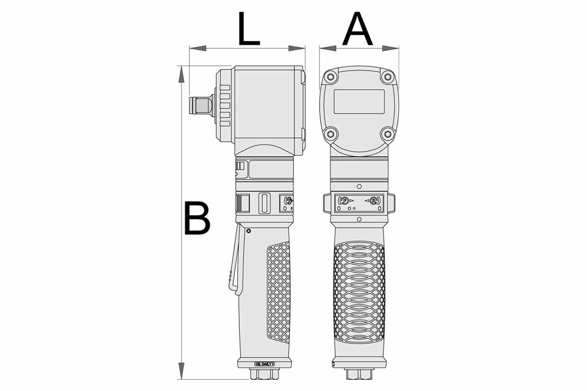 Гайковерт ударный пневматический 1/2", 343 Nm UNIOR 627569