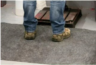 Коврик иглопробивной, серый, индустриальный OILM6000 RNP CHEMTEX OILM6000