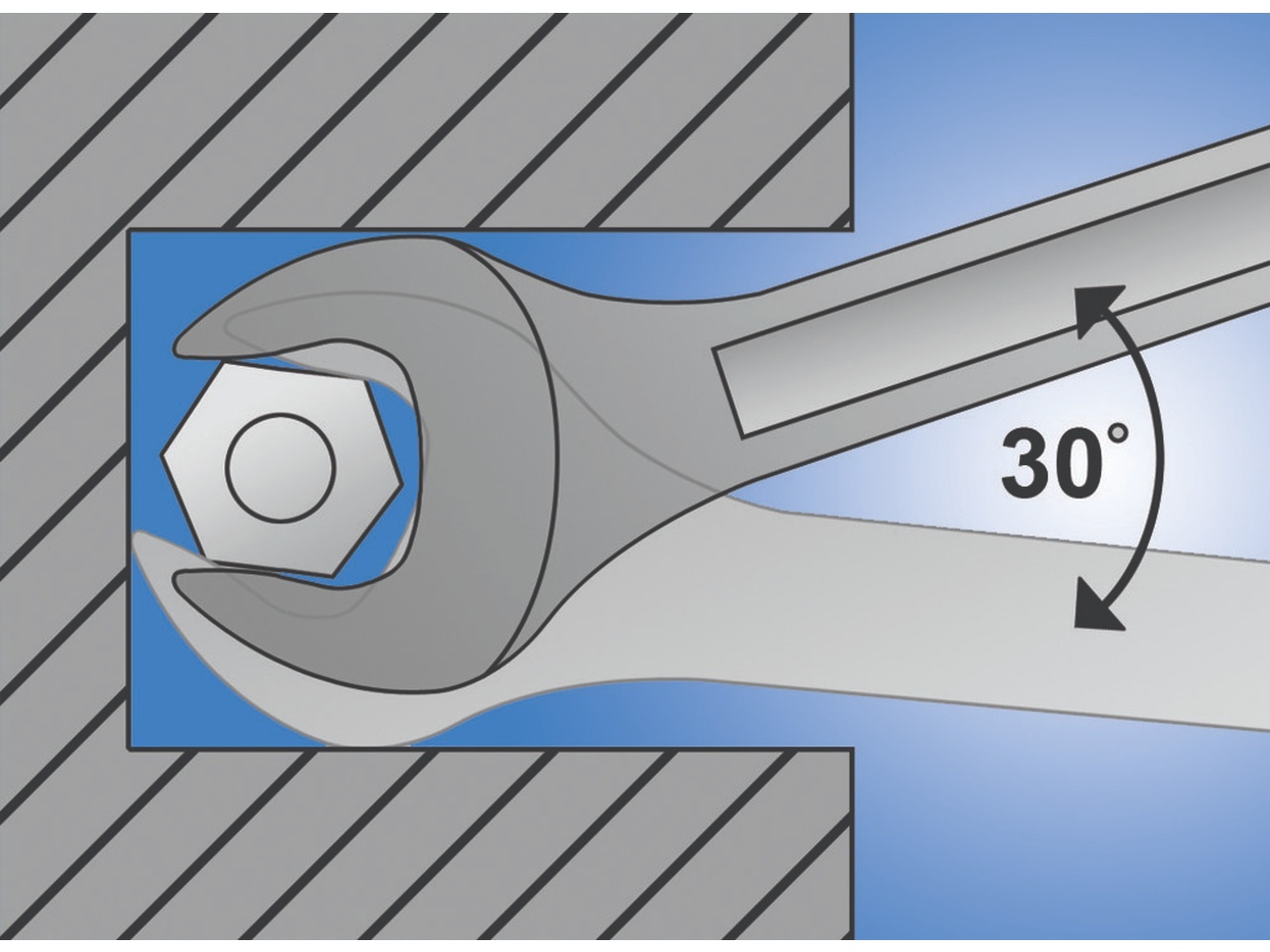 Ключ рожковый 15x17mm UNIOR 600081