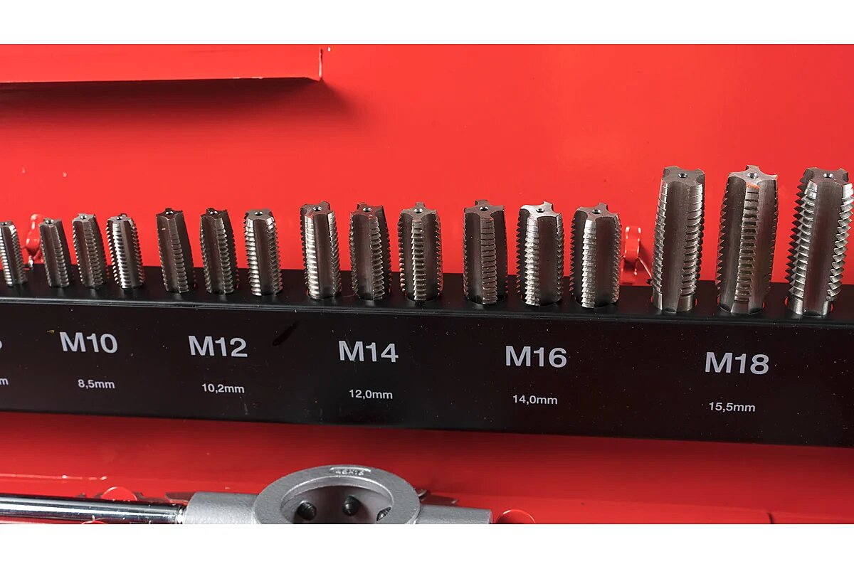 Набор метчиков и плашек M3-M20 54пр. RUKO 245040