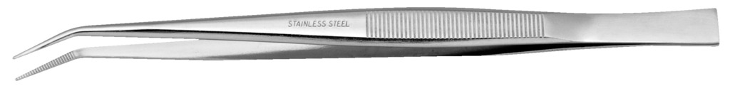 Пинцет изогнутый остроконечный L165mm UNIOR 619284