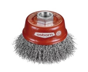 Щетка чашечная D60 M14x2,0 гофрированная Inox OSBORN 0002613361