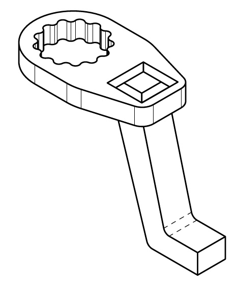 Упор реактивный удлиненный RAD 24814