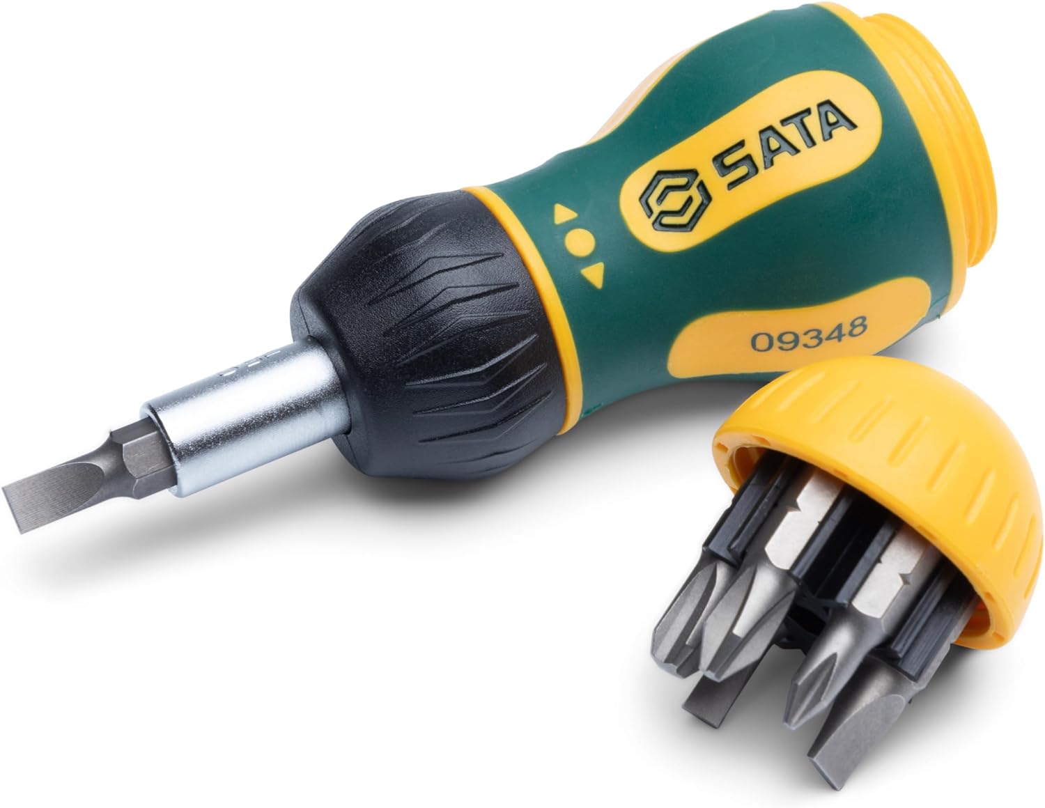 Отвертка с короткой рукояткой 6 бит SATA ST09348