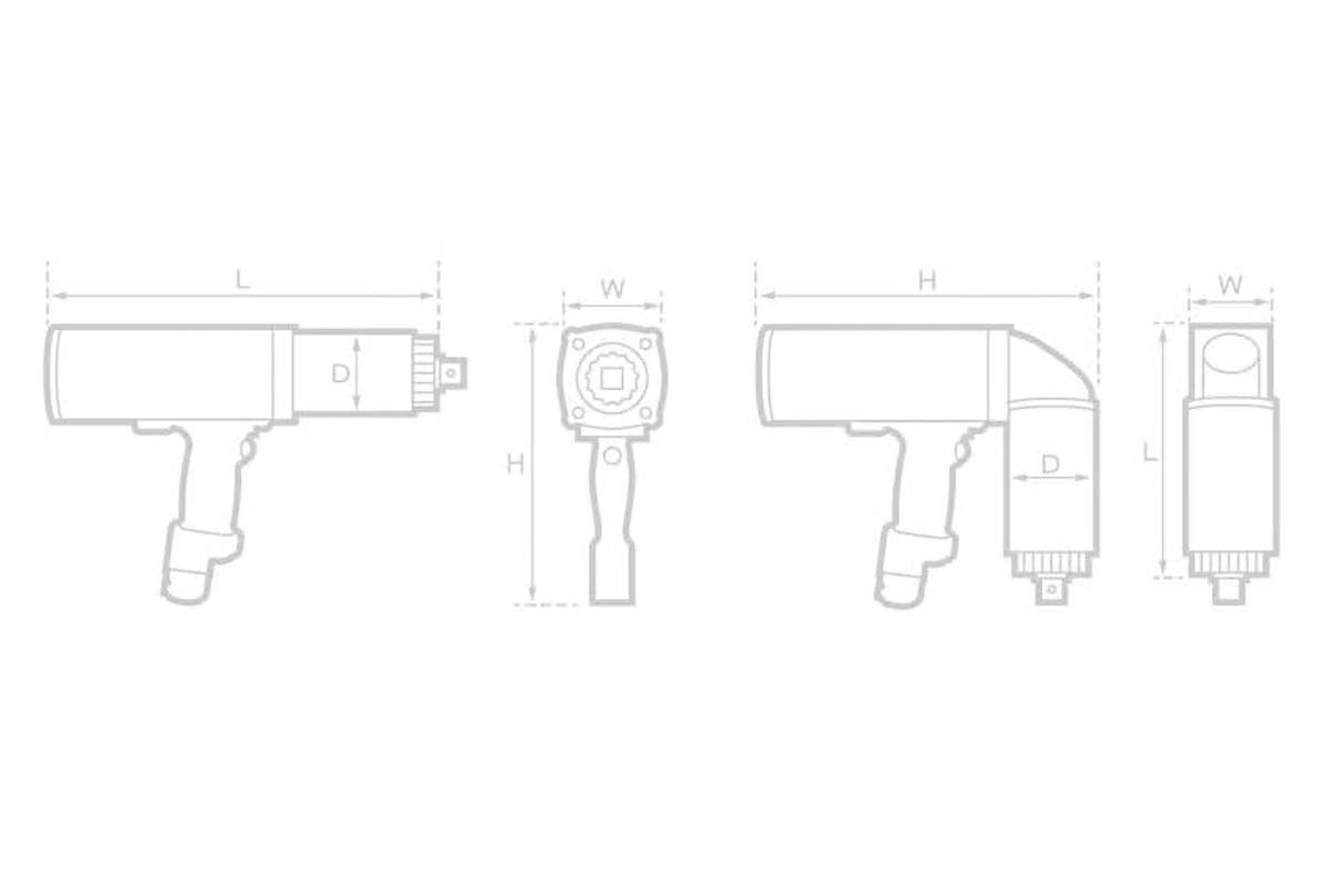 Гайковерт моментный электрический E-RAD BLU 15K RAD 24224
