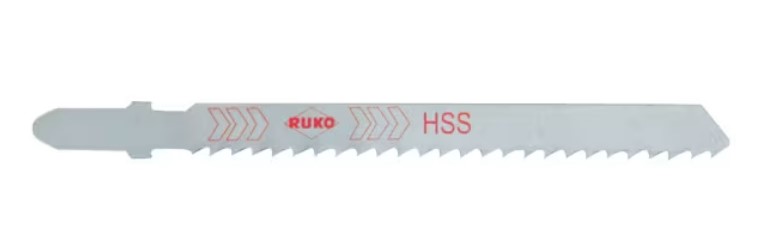 Пилка для лобзика с разведенными зубьями (100 мм) 5 шт. RUKO 3218013