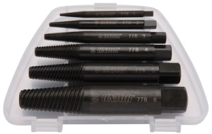 Набор экстракторов винтов M1-M6 UNIOR 616821