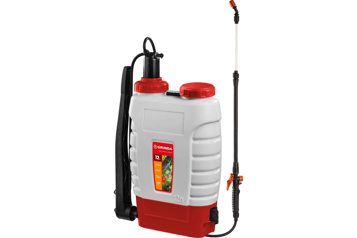 Опрыскиватель ранцевый с телескопическим удлинителем 12 л GRINDA 425217