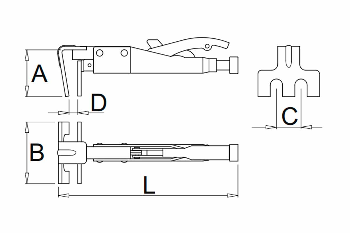Тиски ручные самозажимные многофункциональные UNIOR 612887