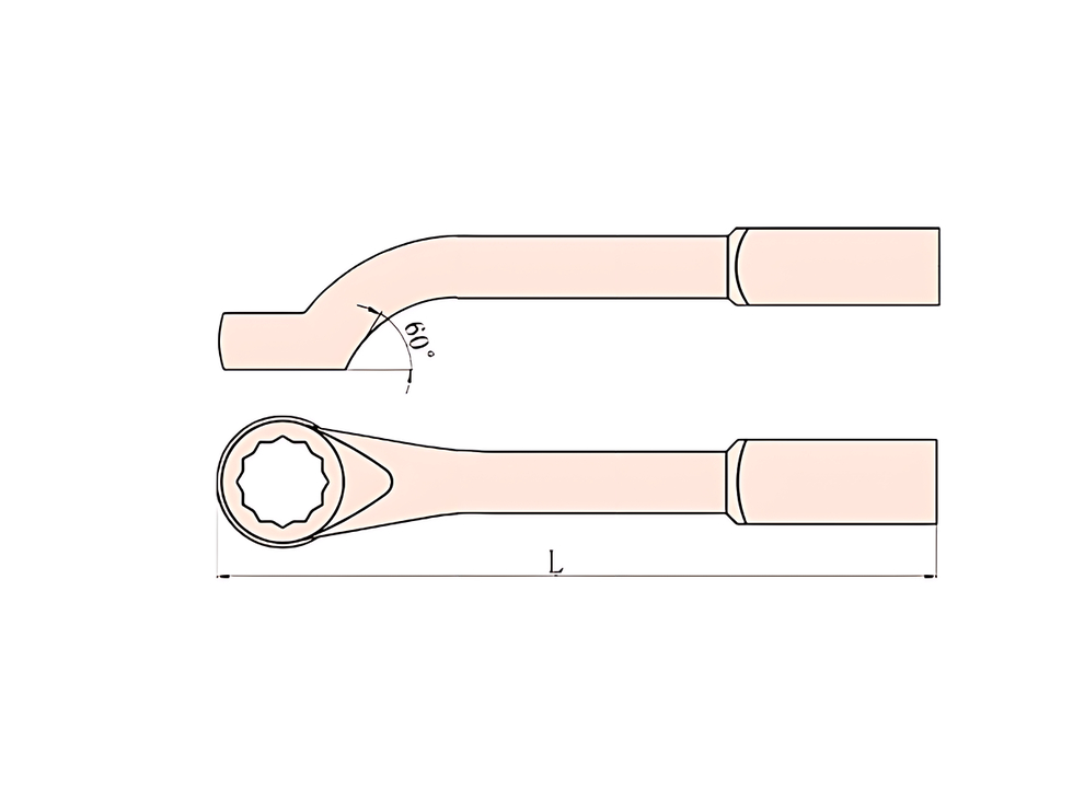 Ключ накидной ударный выгнутый 41 мм American Type X-Spark 3318-41