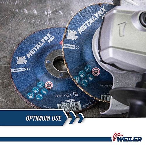 Круг шлифовальный D230х6,5 Metal A24S-BF Metalynx PRO 388317