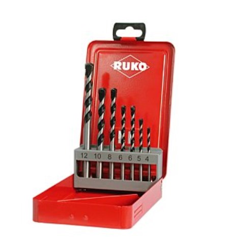 Набор сверел по бетону 7шт 4.0-12мм RUKO 205255