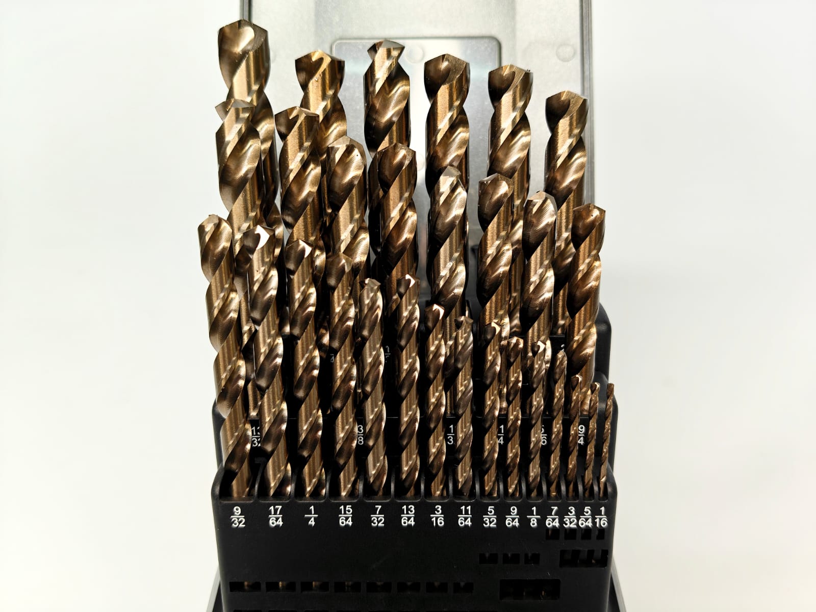 Набор сверел 29шт 1/16"-1/2"x1/64" HSSE-Co 5 DIN338 RUKO 215851RO