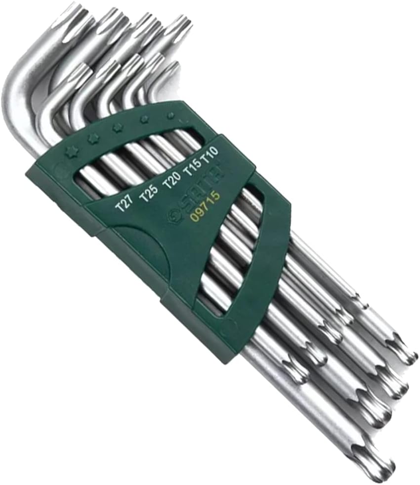 Набор имбусовых ключей удлиненных Tamper-Proof TORX шариком (9 предм.) T10-T50 SATA ST09715