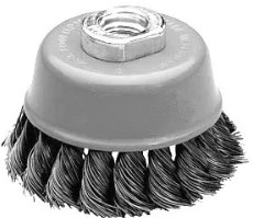 Щетка чашечная D80 M14х2,0 жгутовая Inox OSBORN 0002608333