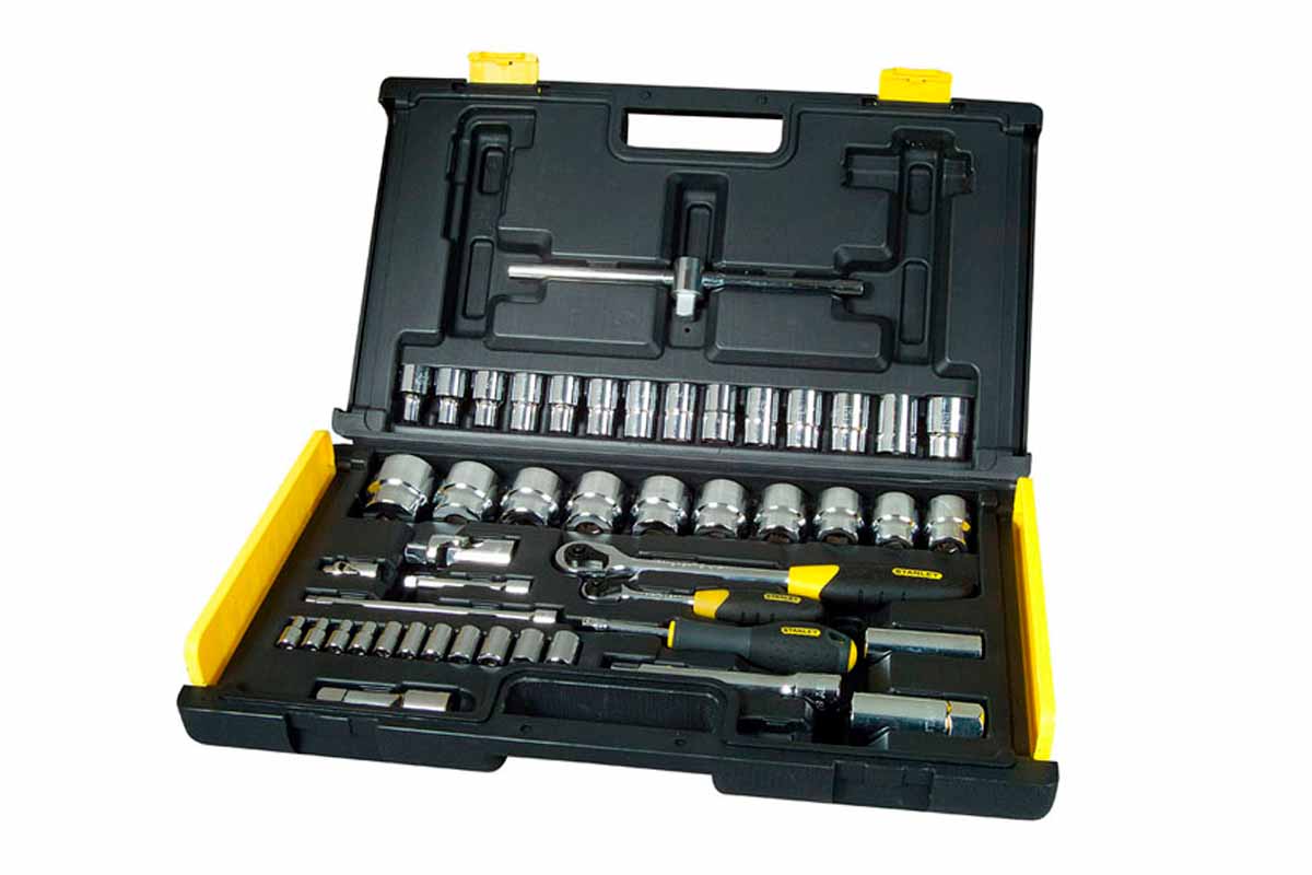 Набор торцевых головок и аксессуаров 1/4" + 1/2"  65 пр. 1-94-659 Stanley