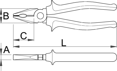 Плоскогубцы комбинированные изолированные 180mm 1000V UNIOR 610422