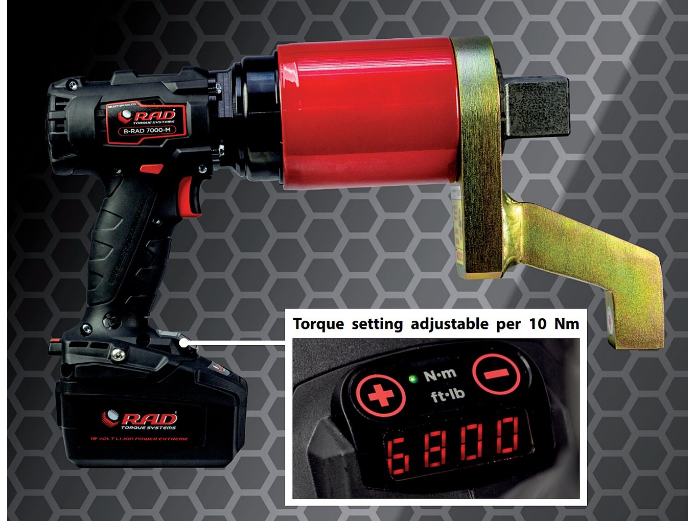 Гайковерт моментный аккумуляторный B-RAD SELECT 7000 RAD 28272