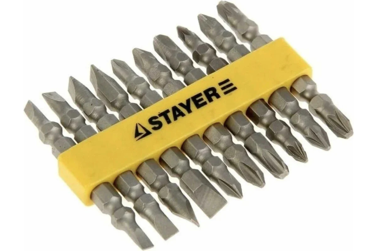 Набор бит двухсторонних 20 в 1, 10 бит/20 шпицов, Stayer 2605-H10_z01
