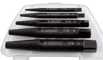 Набор экстракторов винтов M3-M18 (5 пр.) UNIOR 616820