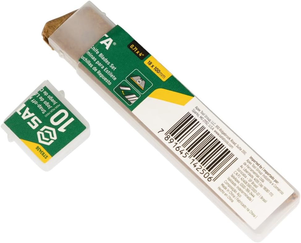 Набор сменных лезвий для ножа (10 шт.) SATA ST93436