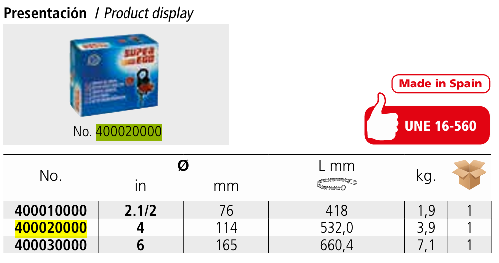 Тиски цепные трубные до 4'' SUPER-EGO 400020000