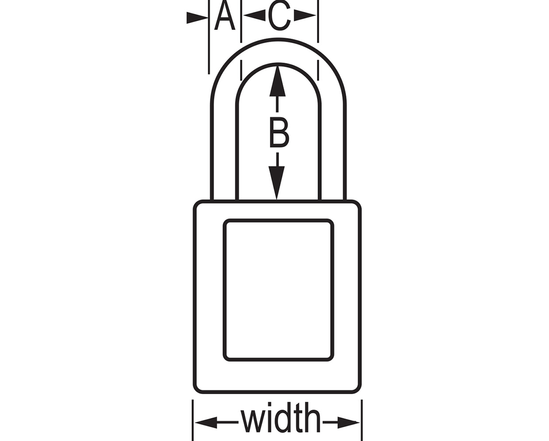 Замок навесной красный ZENEX MASTER LOCK 406RED (Grainger 1TDC9)