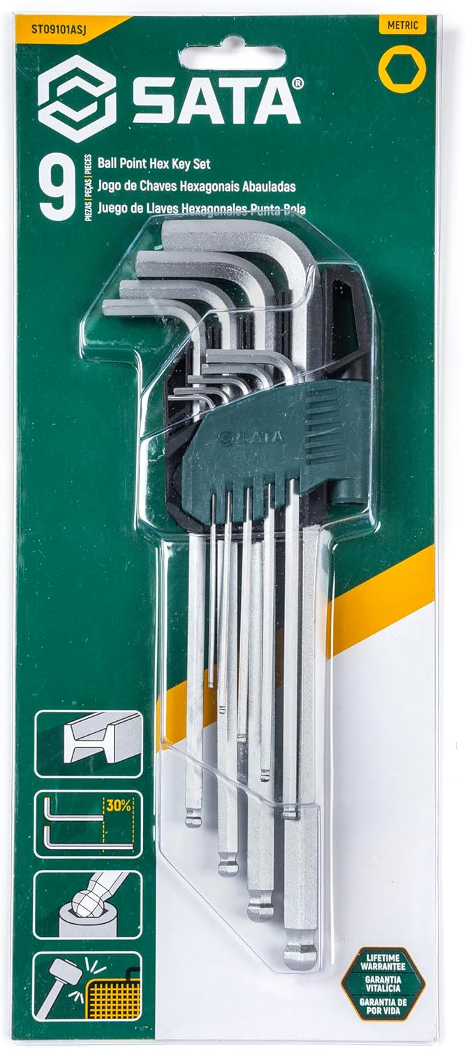 Набор имбусовых ключей удлиненных 9пр. SATA ST09101ASJ