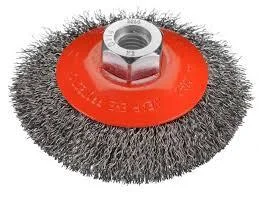 Щетка коническая D100x16 M14х2,0 гофрированная Metal OSBORN 2008512161