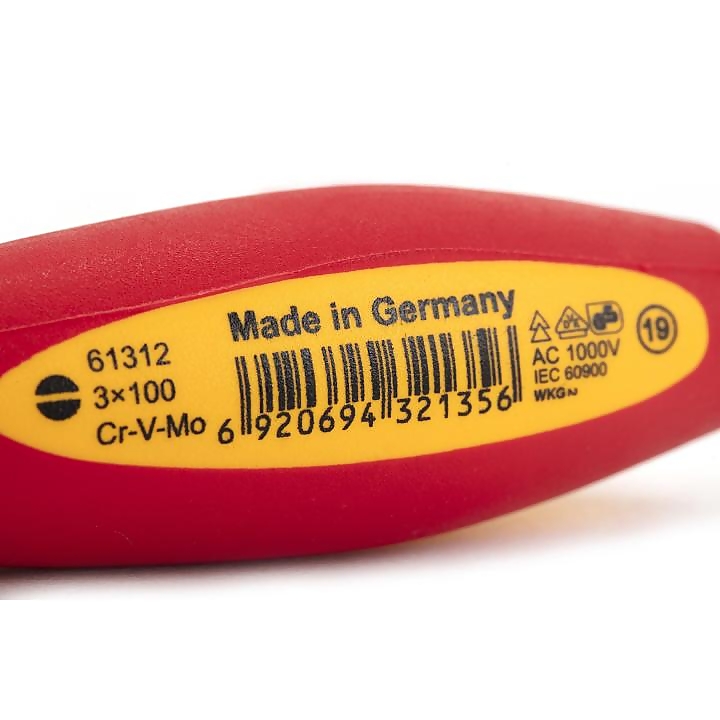 Отвертка шлицевая изолированная 2,5*75мм SATA ST61311SC