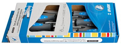 Набор отверток, рукоятки TBI (9 шт) UNIOR 614007
