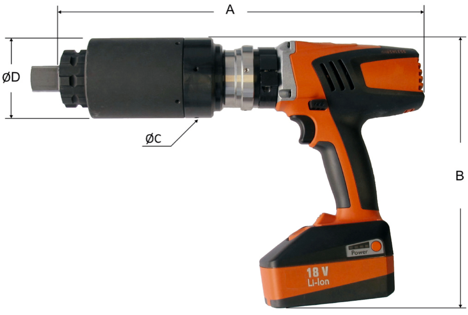 Гайковерт моментный аккумуляторный InnoTorc EMA 300 