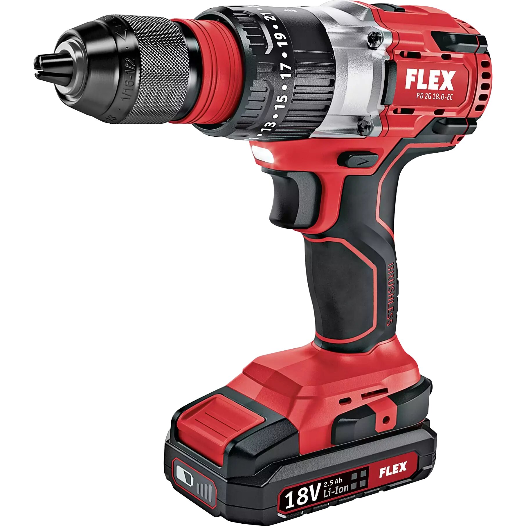 Дрель-шуруповерт аккумуляторный FLEX PD 2G 18.0-EC 447501