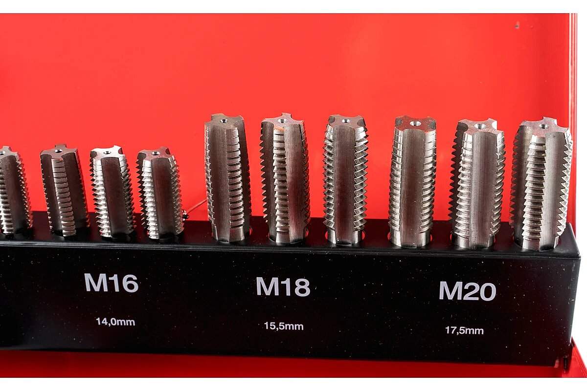 Набор метчиков и плашек M3-M20 54пр. RUKO 245040
